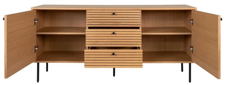 Cassettiera bassa in rovere naturale 150x74 cm Kyoto - House Nordic