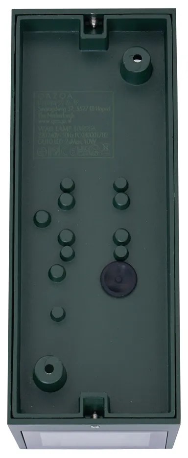Lampada da parete moderna verde scuro 2 luci GU10 70mm IP54 - Baleno