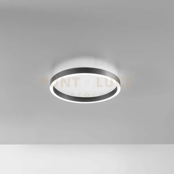 Aela p/p - plafoniera a led in alluminio nero 1900-2000lm 3000-4000...