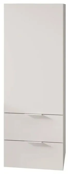 Colonna bagno sospesa 110 cm bianco opaco con anta e cassetti Matisse