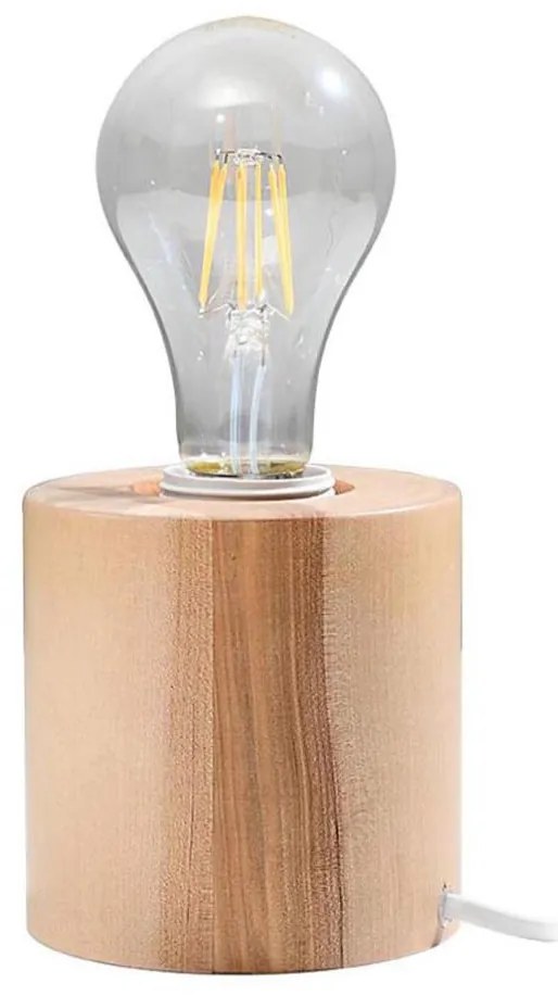 Sollux SL.0674 - Lampada da tavolo SALGADO 1xE27/60W/230V legno
