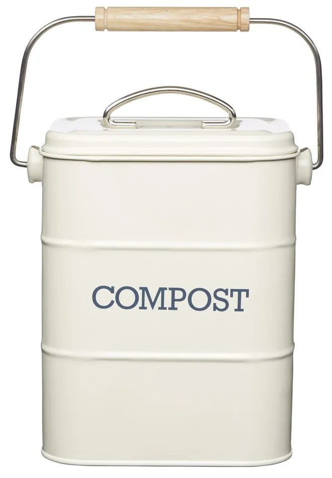 Contenitore per rifiuti compostabili bianco da 3 L Living Nostalgia - Kitchen Craft