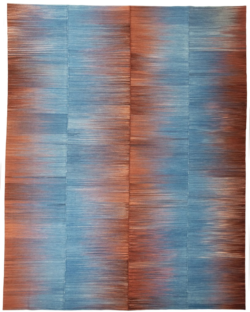 Kilim Tappeto orientale 510 x 400 Blu (Tacchino) Tessuto A Mano