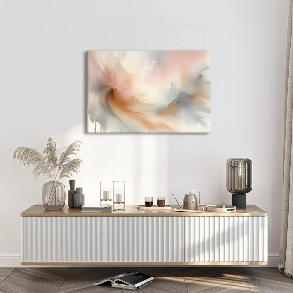 Quadro su tela – Pennellate delicate in acquarello