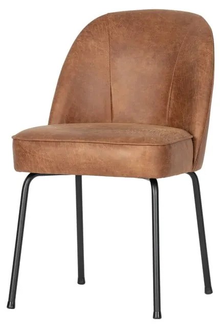 Sedie da pranzo in set marrone cognac in pelle 2 pz Vogue – WOOOD