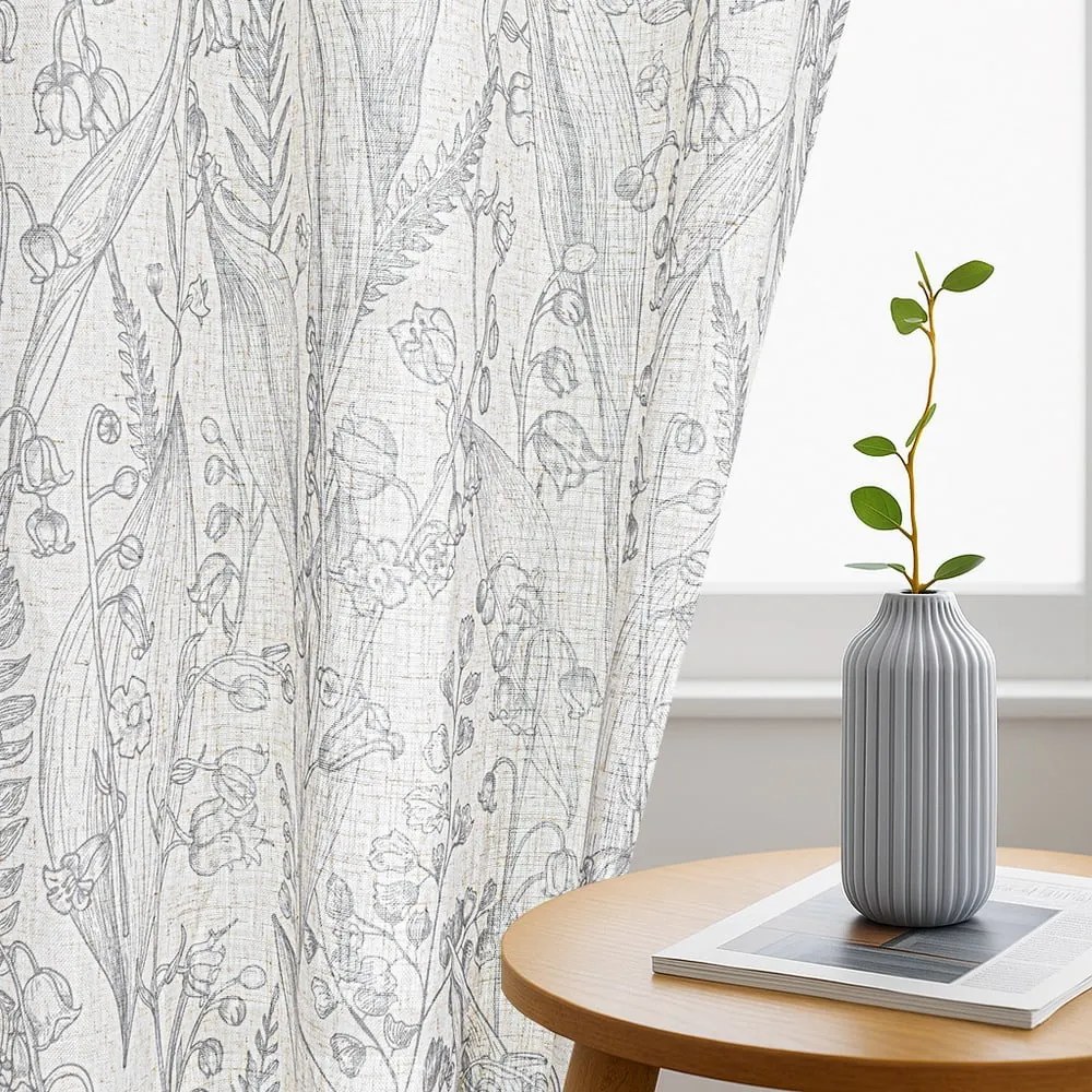 Tenda grigio chiaro 135x250 cm Selvetia – Restilo