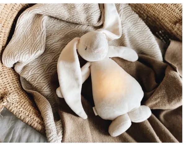 Moonie - Amico di coccole con una melodia e luce coniglietto crema
