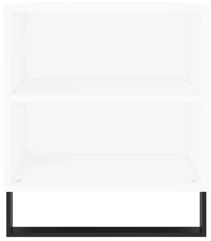 Tavolino da Salotto Bianco 102x44,5x50 cm in Legno Multistrato