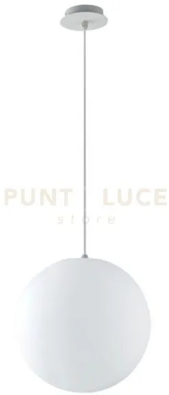 Sospensione da giardino geco sfera  bianca 1 luce attacco e27 ip44 ...