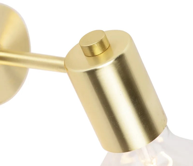 Lampada da parete Art Déco dorata con lampadina WiFi G95 inclusa - Facil