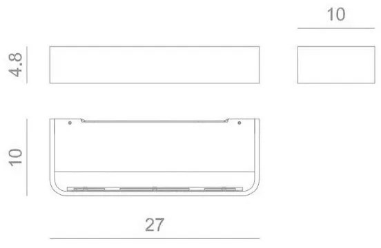 Frame w2 3.000k 3200 lumen 29w cri90 bianco opaco