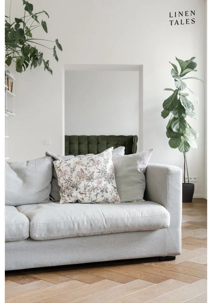 Federa di lino grigio chiaro , 45 x 45 cm Light Grey - Linen Tales