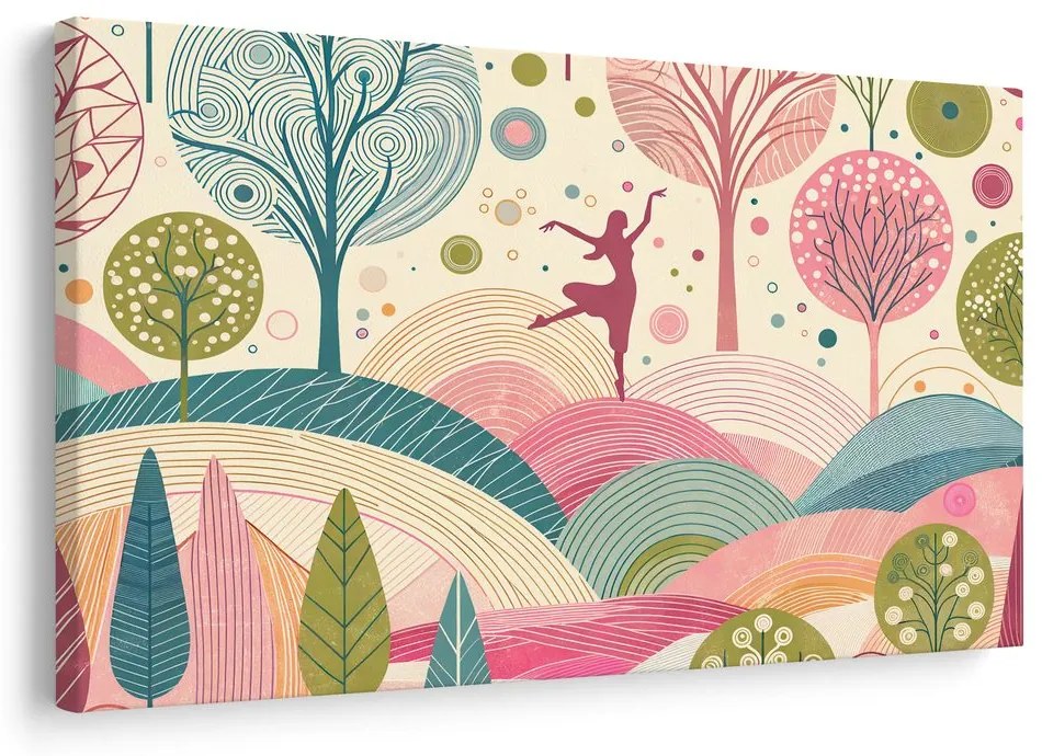 Quadro su tela – Ballerina nella natura