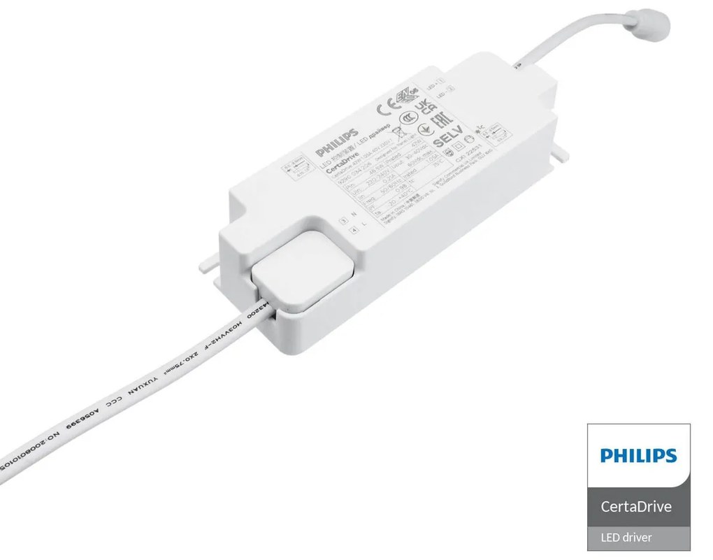 Plafoniera LED 120x30 28W 36W 42W CCT CRI92 con driver Philips Colore Bianco Variabile CCT