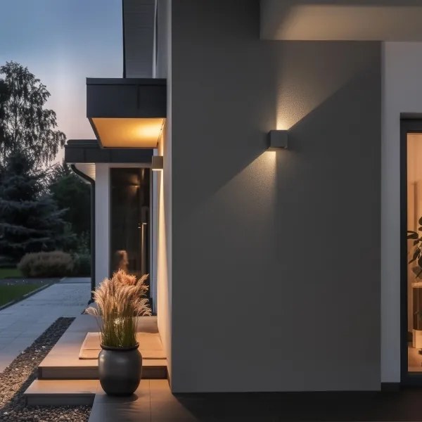 Brilagi - Applique a LED da esterno CUBE LED/6W/230V grigio IP54