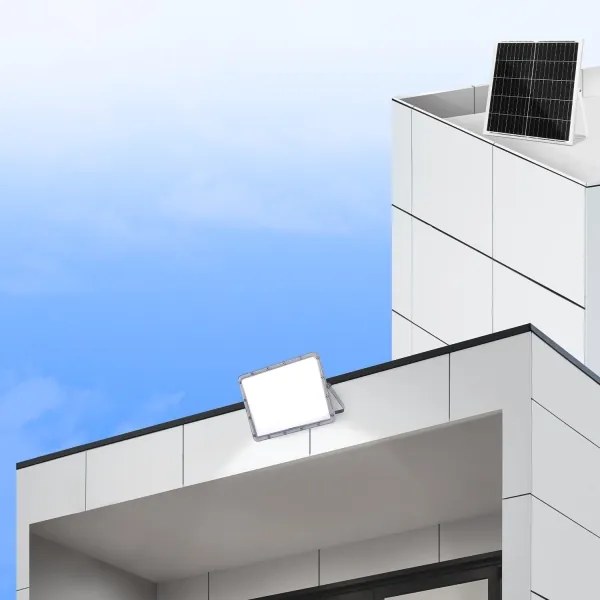 Aigostar - Faro solare dimmerabile a LED/200W/3,4V IP65 + telecomando