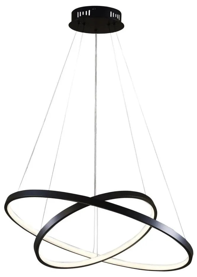 Lampadario LED a sospensione con filo LEA LED/35W/230V 4000K diametro 60 cm nero