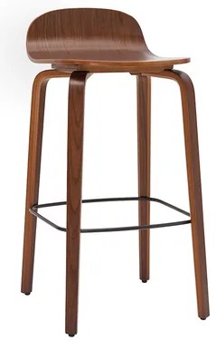 Sgabelli da bar vintage noce (set di 2) OBRA