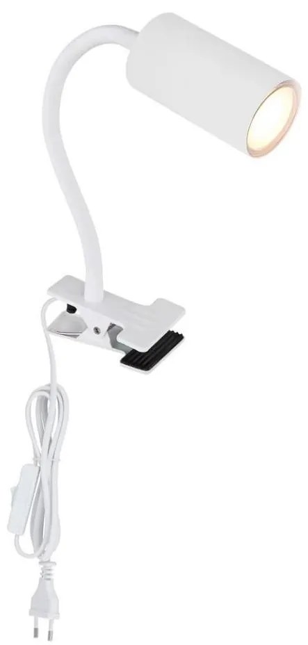 Globo 57911KW - Lampada flessibile con clip ROBBY 1xGU10/25W/230V