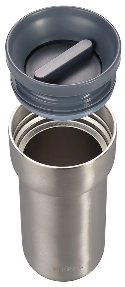 Tazza termica in argento 375 ml Natural brushed - Mepal