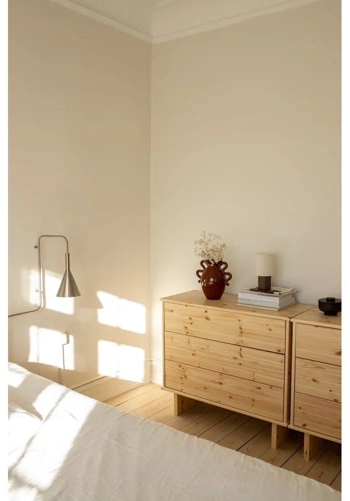 Cassettiera in legno di pino naturale Kommo - Karup Design