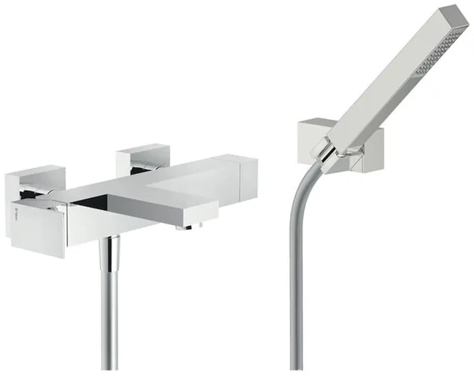 Rubinetto per vasca getto aerato MIA per muro cromo NOBILI