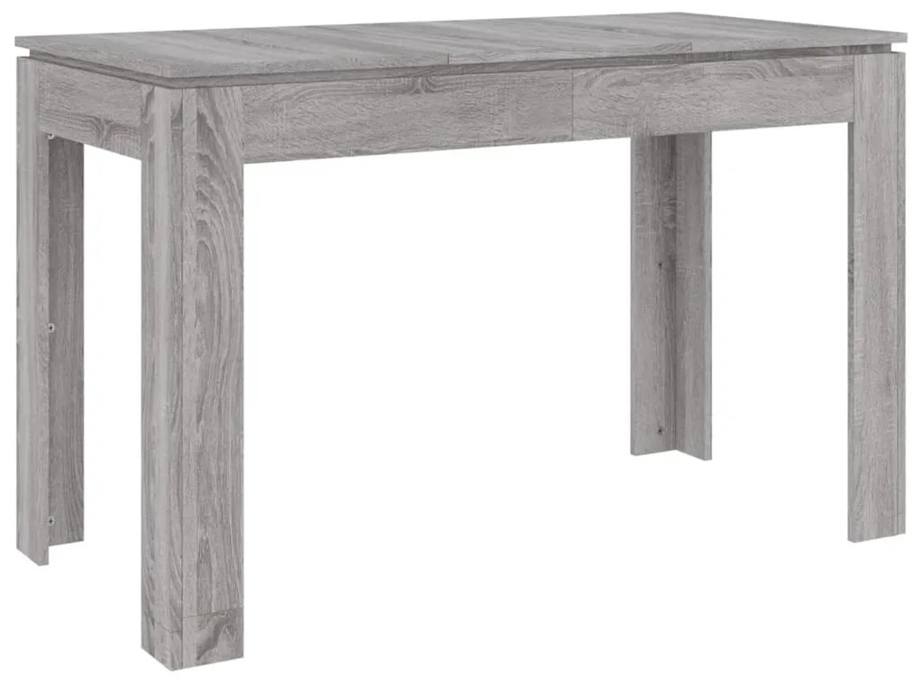 Tavolo da pranzo grigio sonoma 120x60x76 cm legno multistrato