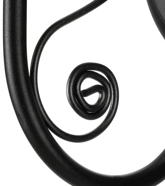 Applique DONATO 1xE14/40W/230V nero