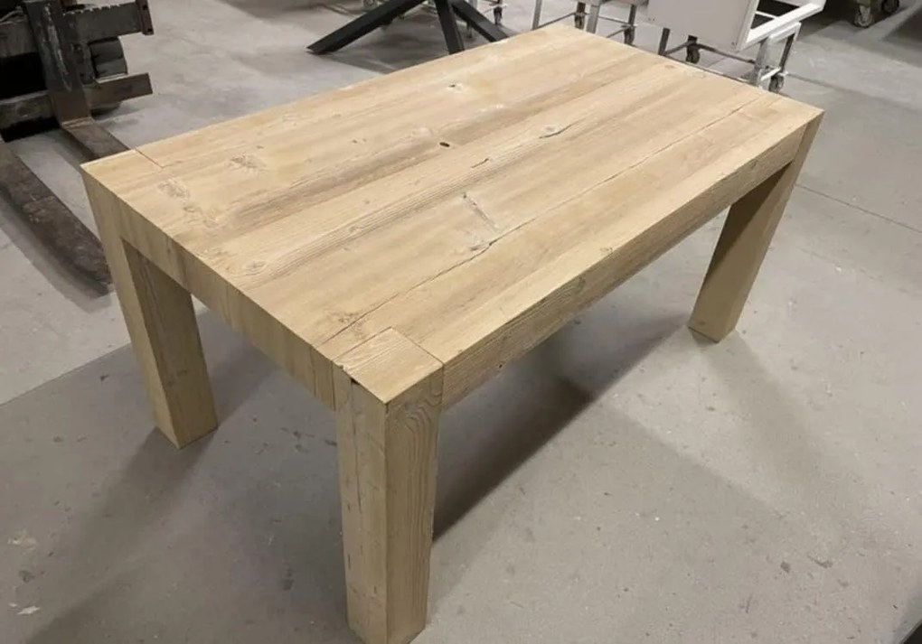 Tavolo da pranzo moderno allungabile in legno invecchiato 180 x 90