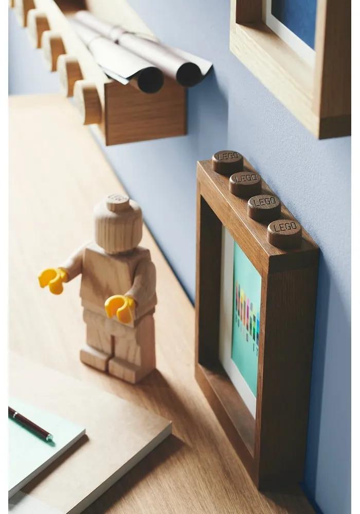 Cornice per foto in legno di quercia tinto scuro Wood - LEGO®