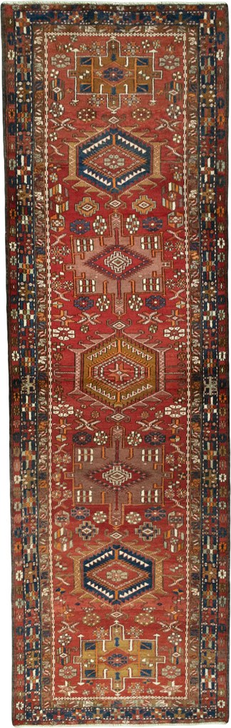 Ardebil Tappeto persiano 360x110 Rosso (Iran) Annodato A Mano