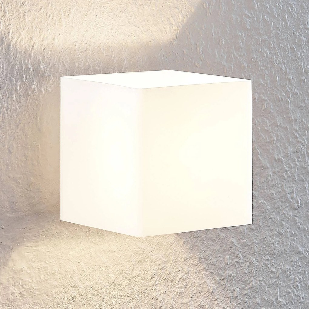 Lindby Nanda applique di vetro, angolare