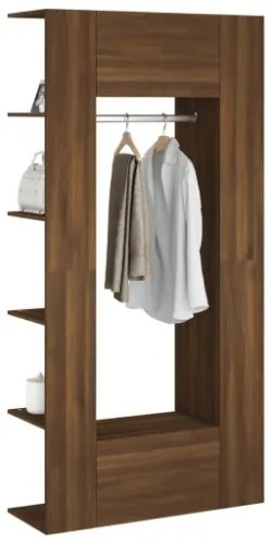 Mobili da Corridoio 2 pz Rovere Marrone in Legno Multistrato