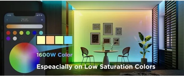 Govee - LED RGBWWIC Striscia dimmerabile Striscia Lampada 2 Pro 5m Wi-Fi Matter