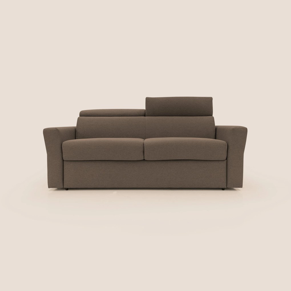Avalon divano letto 100% ecosostenibile con materasso alto 18 cm in tessuto smacchiabile T05
