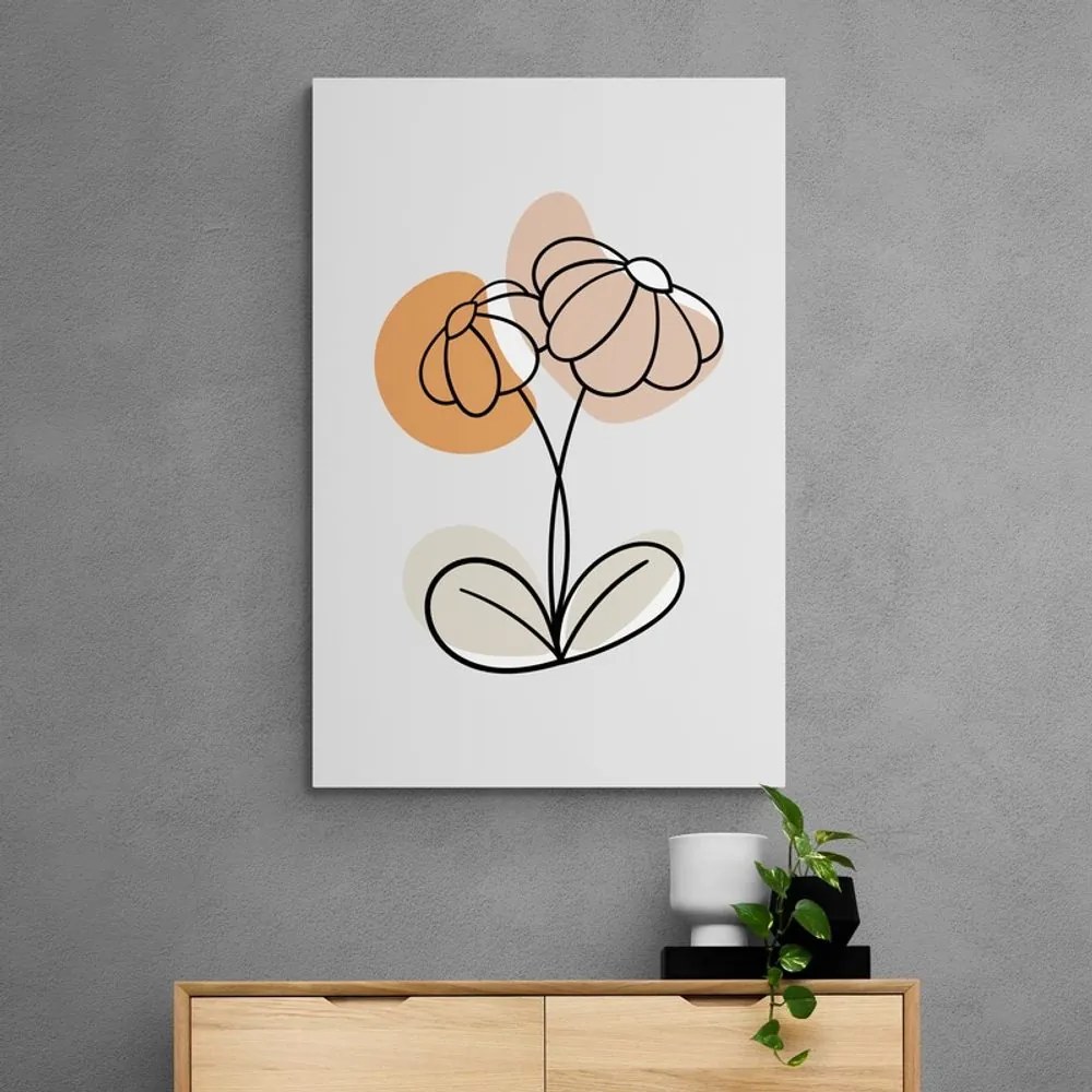 Quadro su tela – Fiore minimalista No1