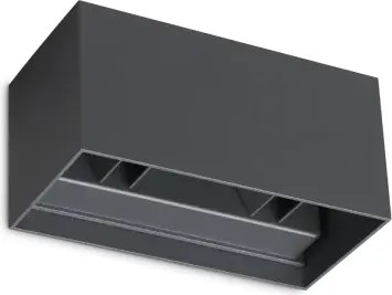 Atom applique da esterno 25 w on-off 2100 lm 3000 k antracite ip54 ...