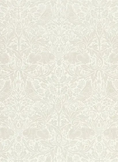 Morris & Co Carta da parati Pure Brer Rabbit - White Clover