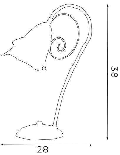 Lampada da tavolo KOKARDA 1xE14/60W/230V