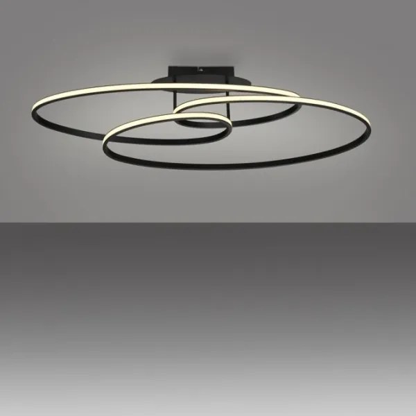 JUST LIGHT. 15321-18 - Plafoniera LED LUMACA LED/33W/230V nero