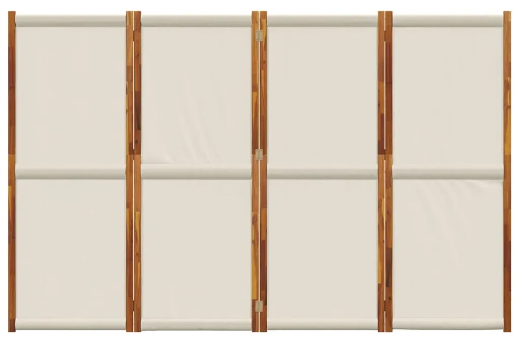 Divisorio a 4 pannelli grigio chiaro 280x180 cm