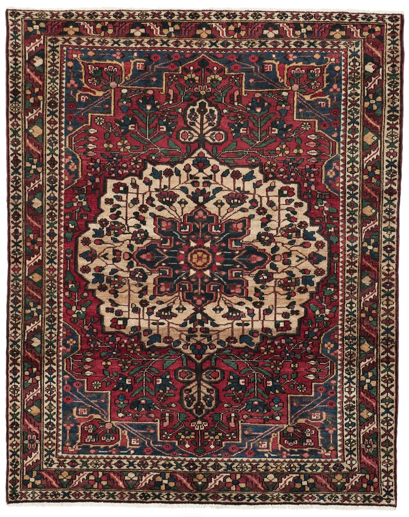 Bakhtiar Tappeto 160 x 210 (Iran) Annodato A Mano