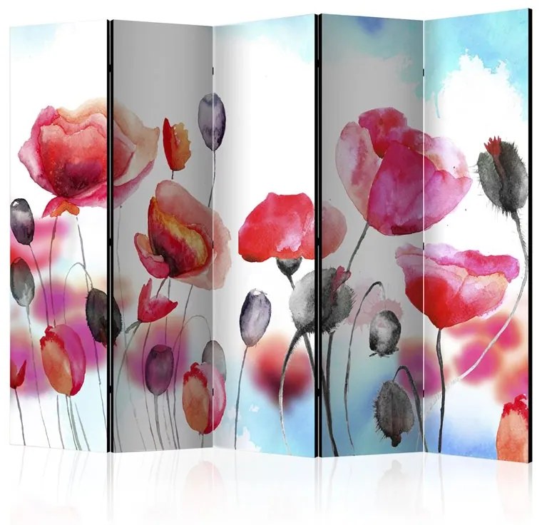 Paravento  Swaying with the Wind II [Room Dividers]  Colore Nero, Dimensioni e Misure 225x172