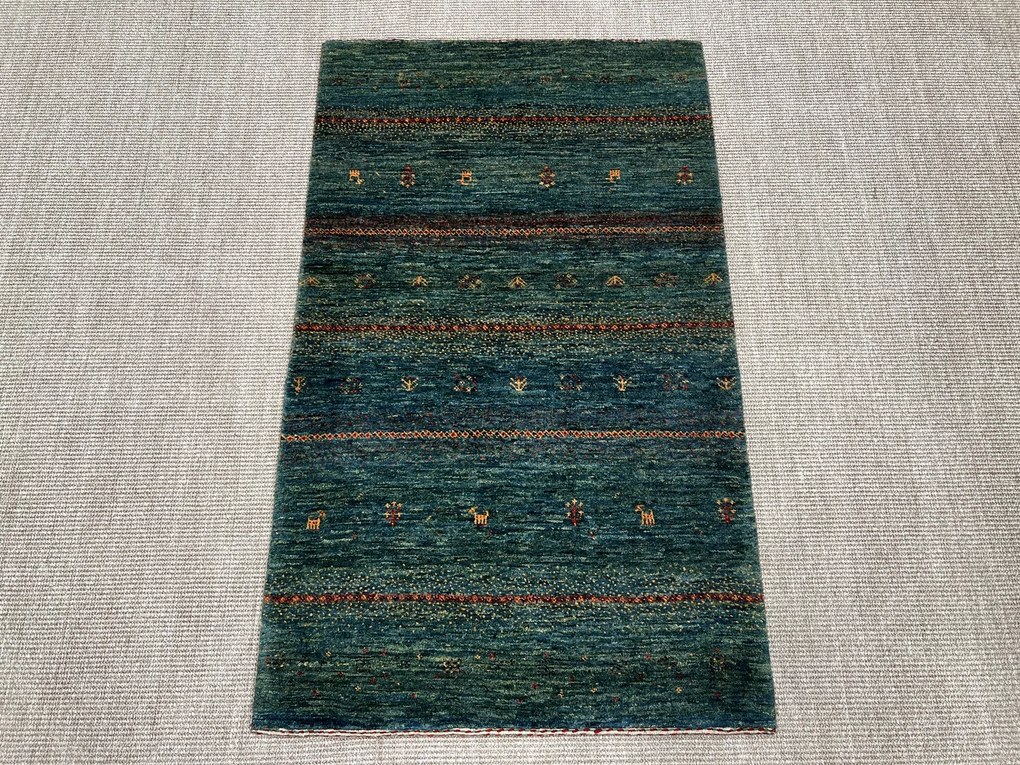 Loribaft Tappeto persiano 130 x 80 Verde (Iran) Annodato A Mano