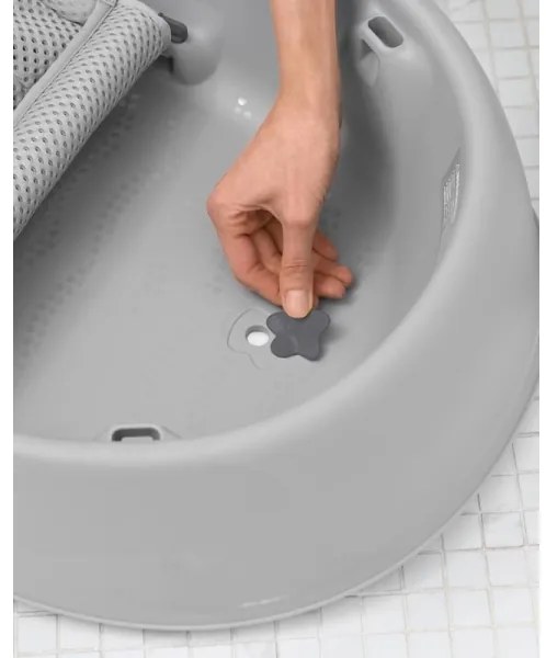 Skip Hop - Vaschetta per bambini MOBY 3 con supporto ergonomico grigia