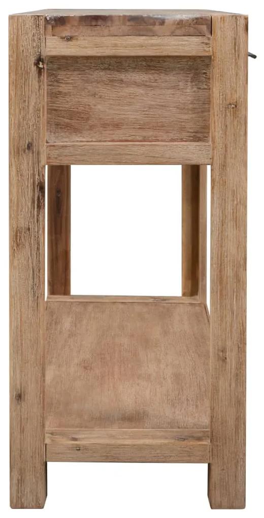 Tavolo consolle 82x33x73 cm in legno massello di acacia