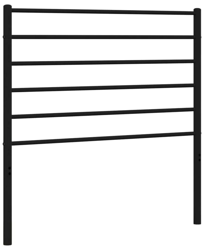 Testiera in metallo nero 107 cm