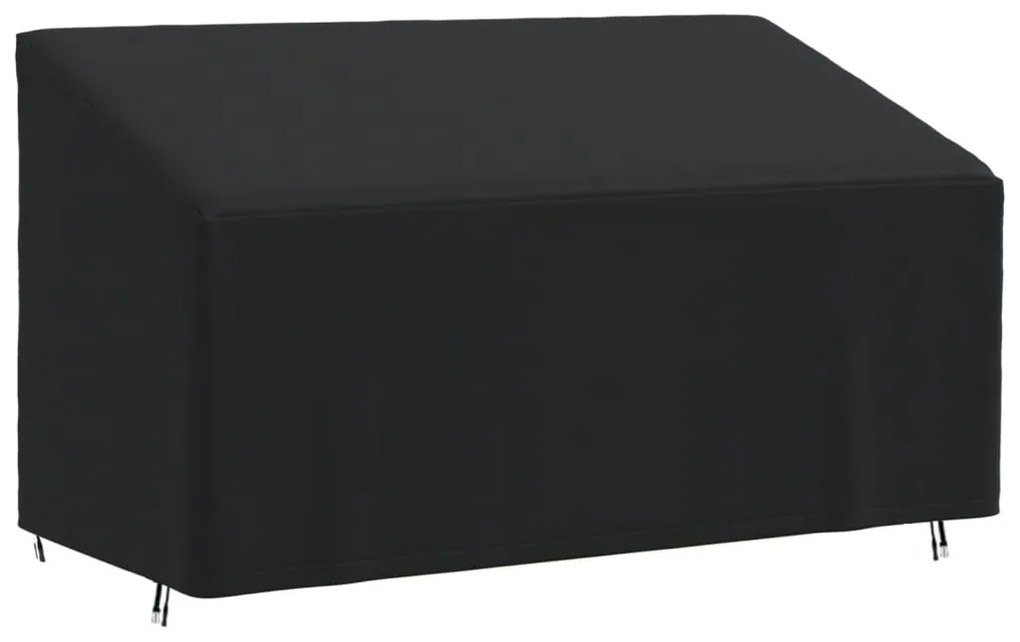 Copertura Per Panca A 3 Posti Nera 175x85x68/94 Cm 420d Oxford /