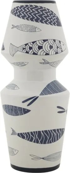 Vaso Ceramica Fish Double Cm Ø 14X34