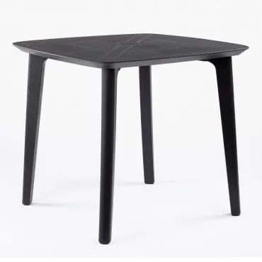 Tavolo Da Giardino Quadrato 85x85 Cm Scand Nero - Sklum